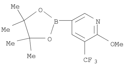 2-Methoxy-5-(4,4,5,5-tetramethyl-1,3,2-dioxaborolan-2-yl)-3-(trifluoromethyl)pyridine